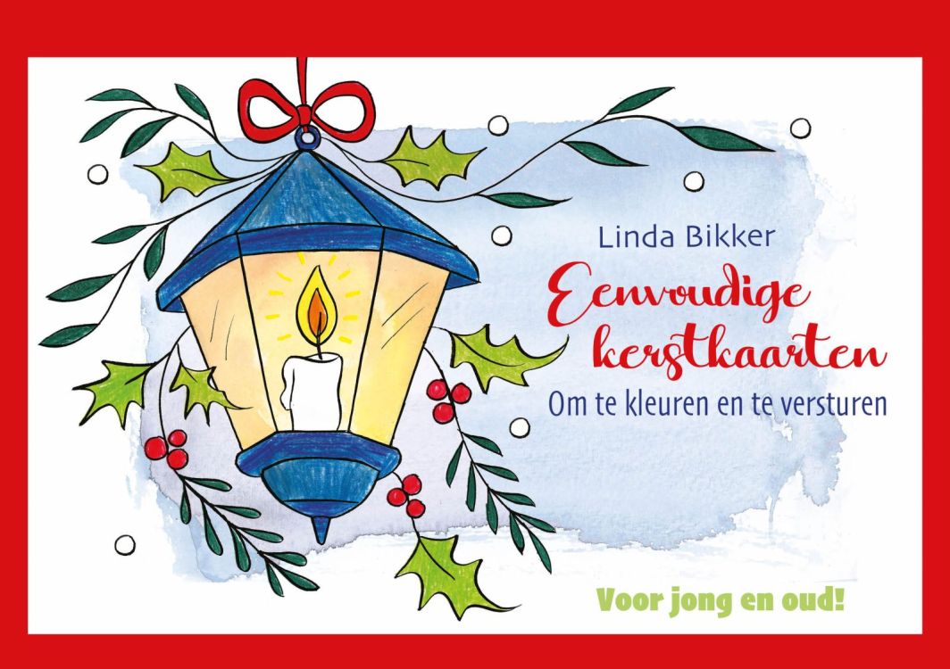 Eenvoudige kerstkaarten om te kleuren en te versturen